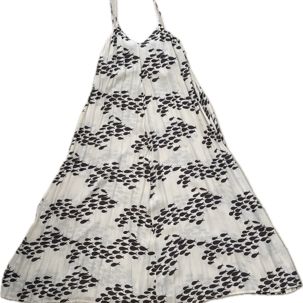 NWT Ava Sky Dress Anessa — Macadamia Fish print | size S. Maxi length. - Picture 3 of 8
